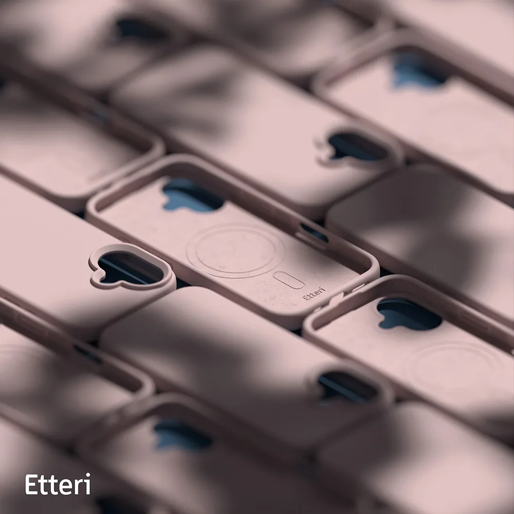 Etteri Silikon Mag-fodral för iPhone 16 Plus 6,7″ ljusrosa