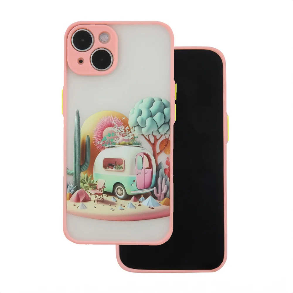 Ultra Trendy-fodral till iPhone 14 6,1″ – Resa rosa