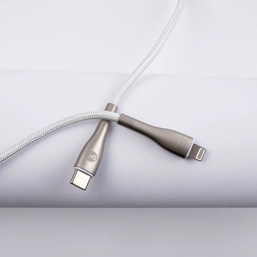 Forever Sleek cable USB-C – Lightning 1,0 m 27W white