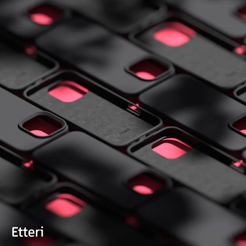 Etteri Silicone case for iPhone 16 Pro Max 6,9″ black