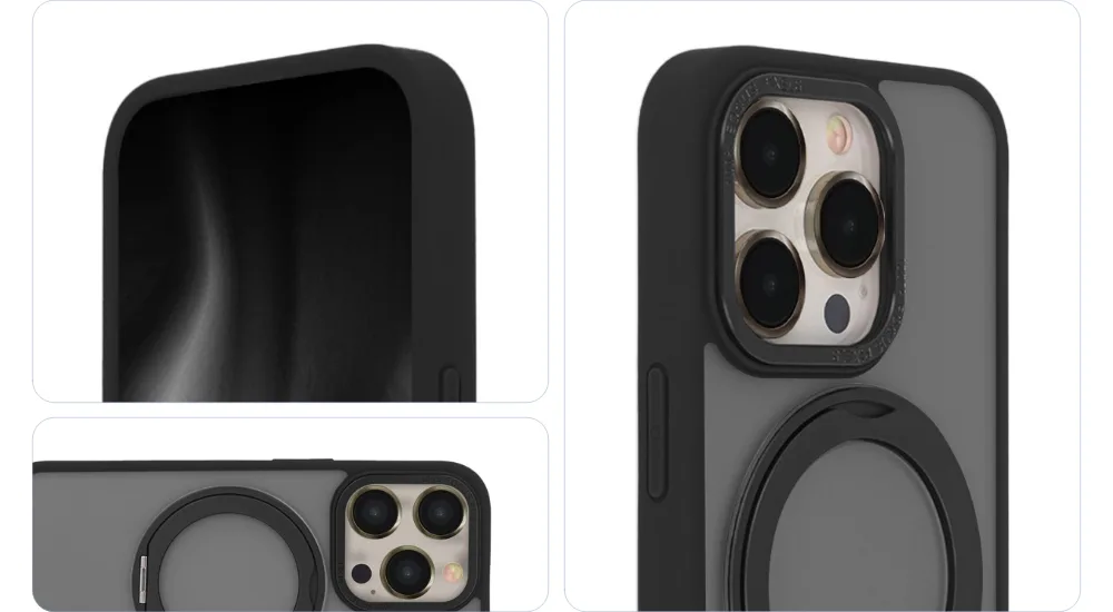 Säker roterande magfodral för iPhone 11 svart