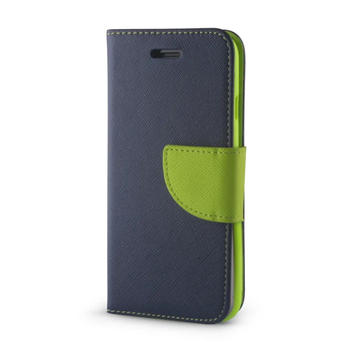 Smart Fancy fodral för Motorola Moto E13 grön-blå
