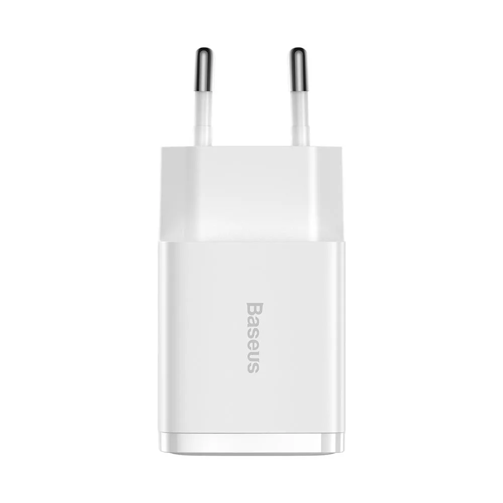 Baseus wall charger Compact 2 x USB white 10,5w