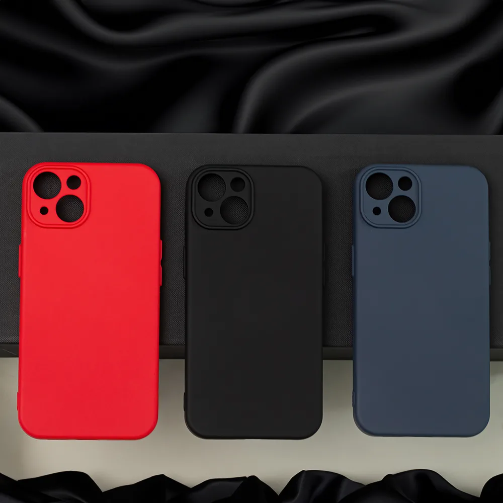 Silikonfodral för iPhone 15 6,1″ mörkblått