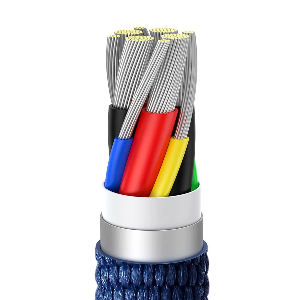 Baseus cable Crystal Shine USB-C – USB-C 1,2 m 100W blue