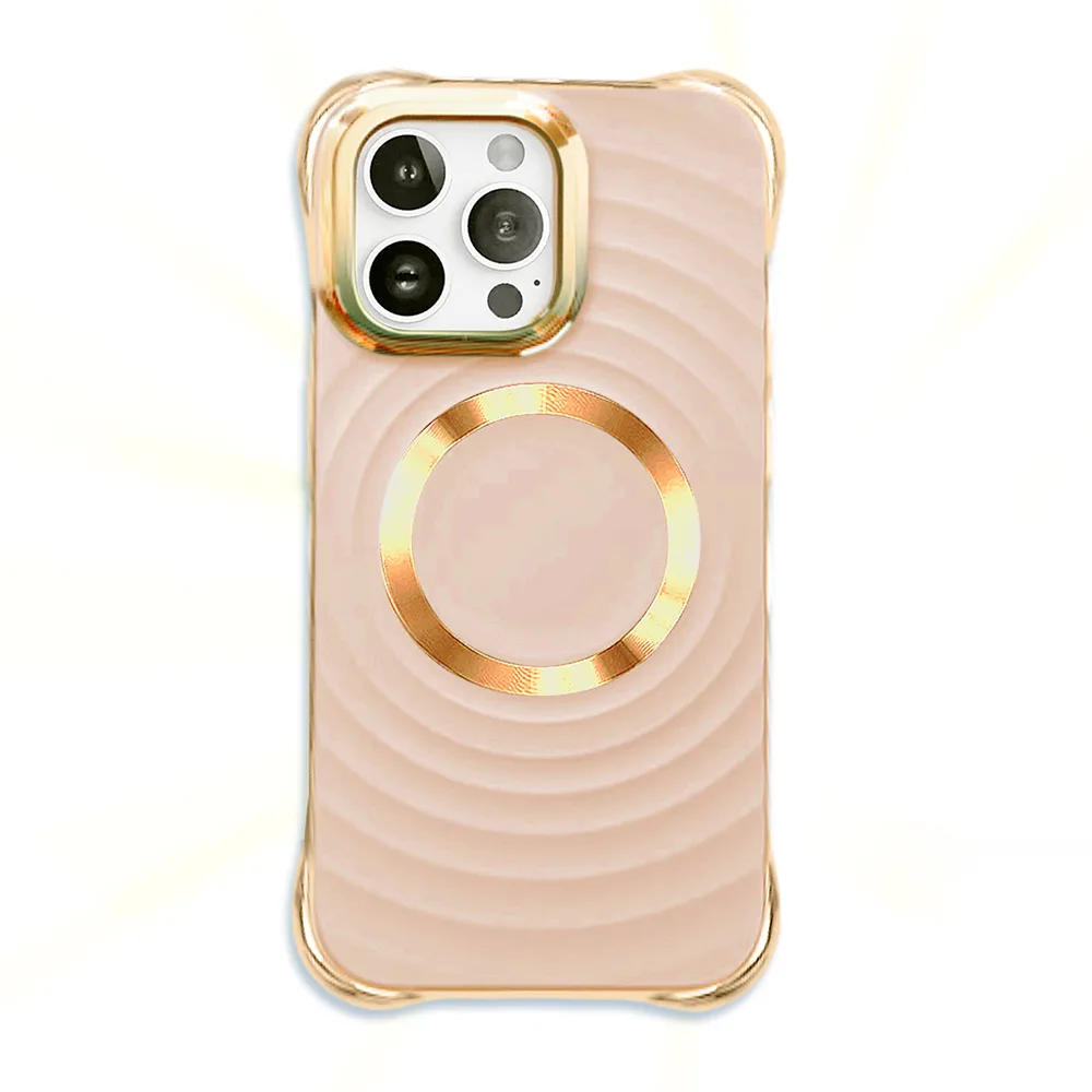Circle Glam Mag-fodral för iPhone 13 Pro 6,1″ i rosa