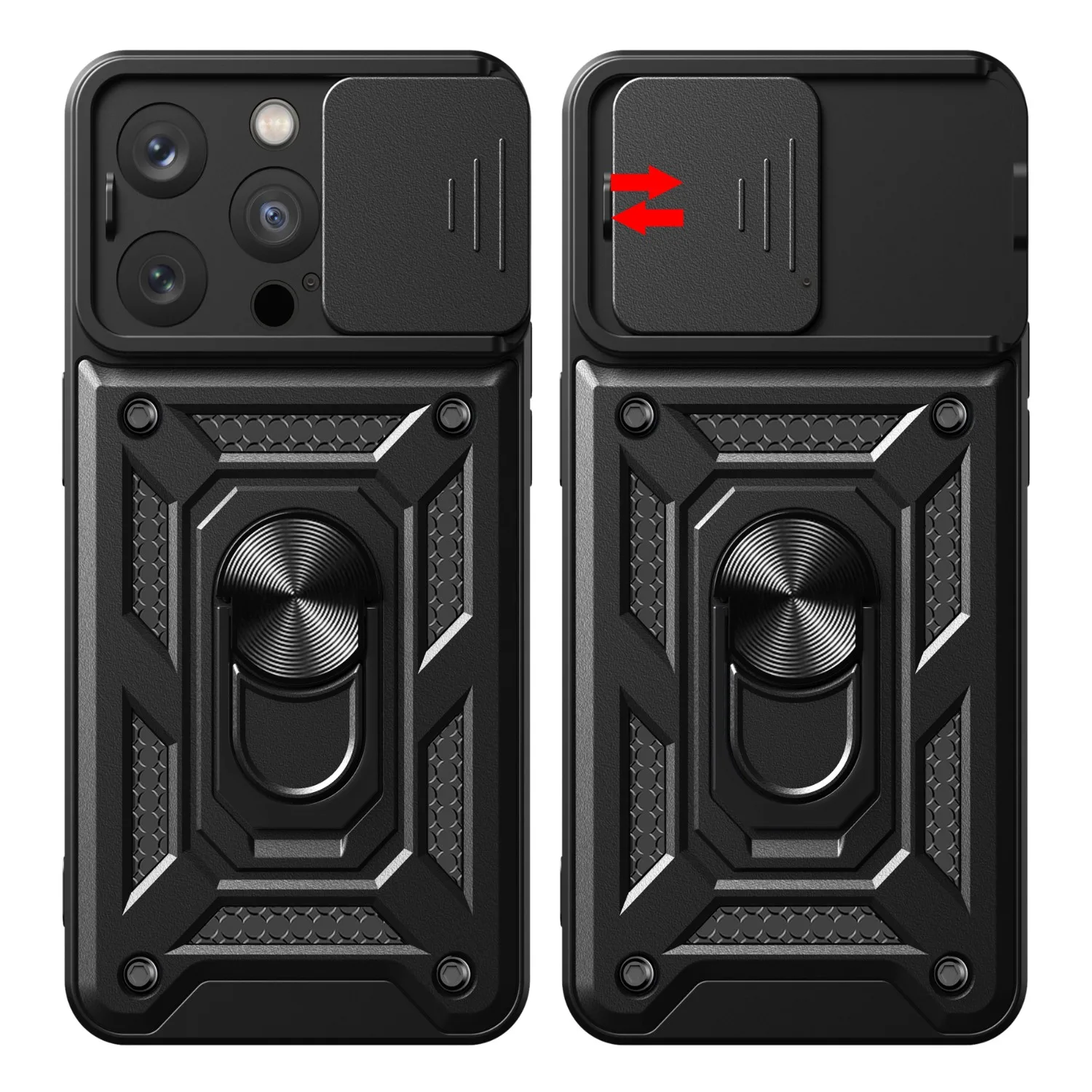Defender Slide-fodral för iPhone 7 / 8 / SE 2020 / SE 2022 svart