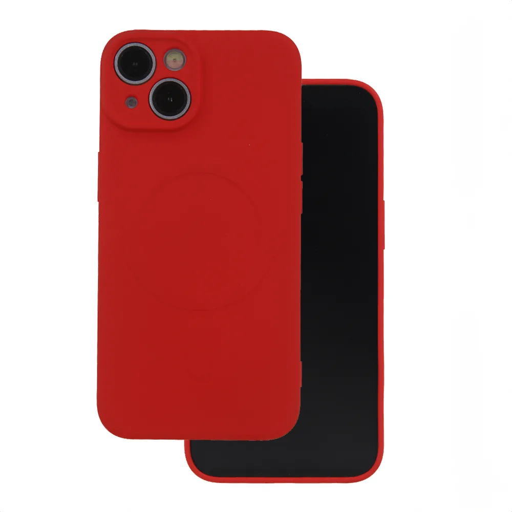 Enkel Color Mag-fodral för iPhone 16 Plus 6,7" i rött