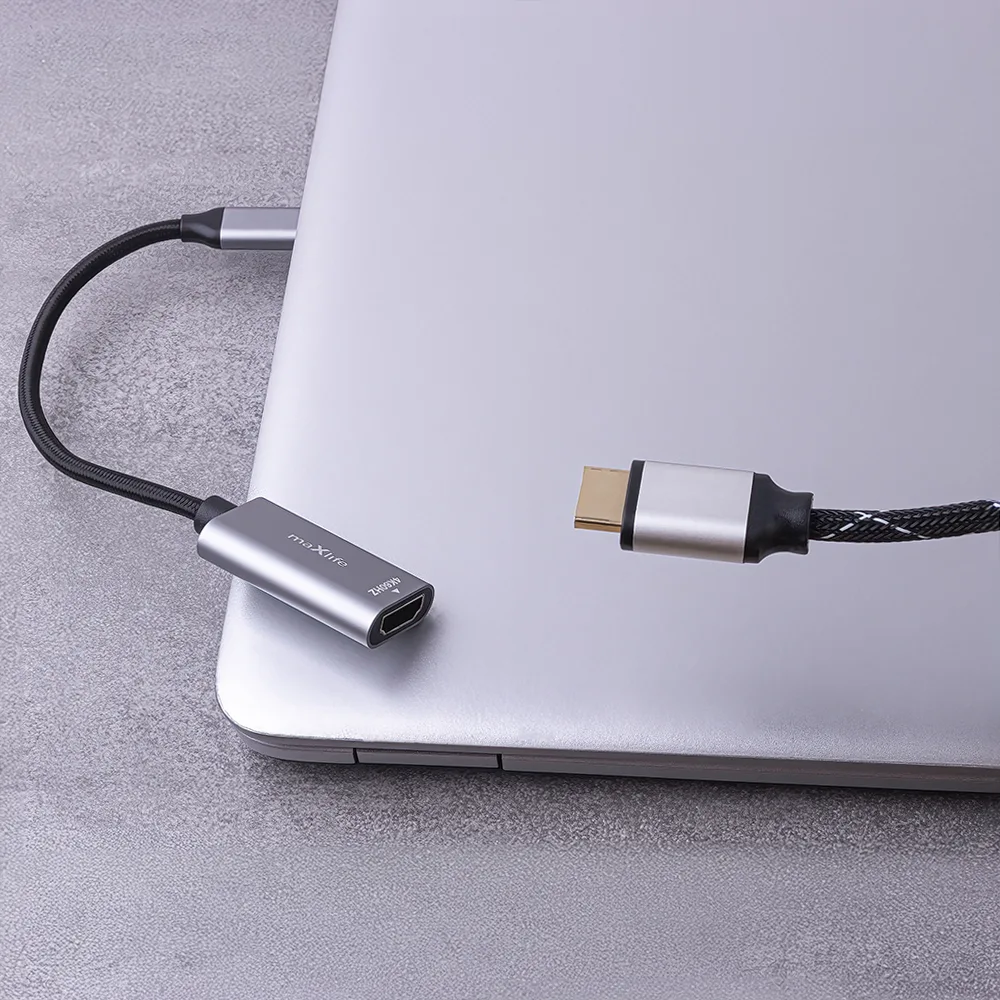 Maxlife adapter MXHC-01 HDMI – USB-C 4K 60HZ black