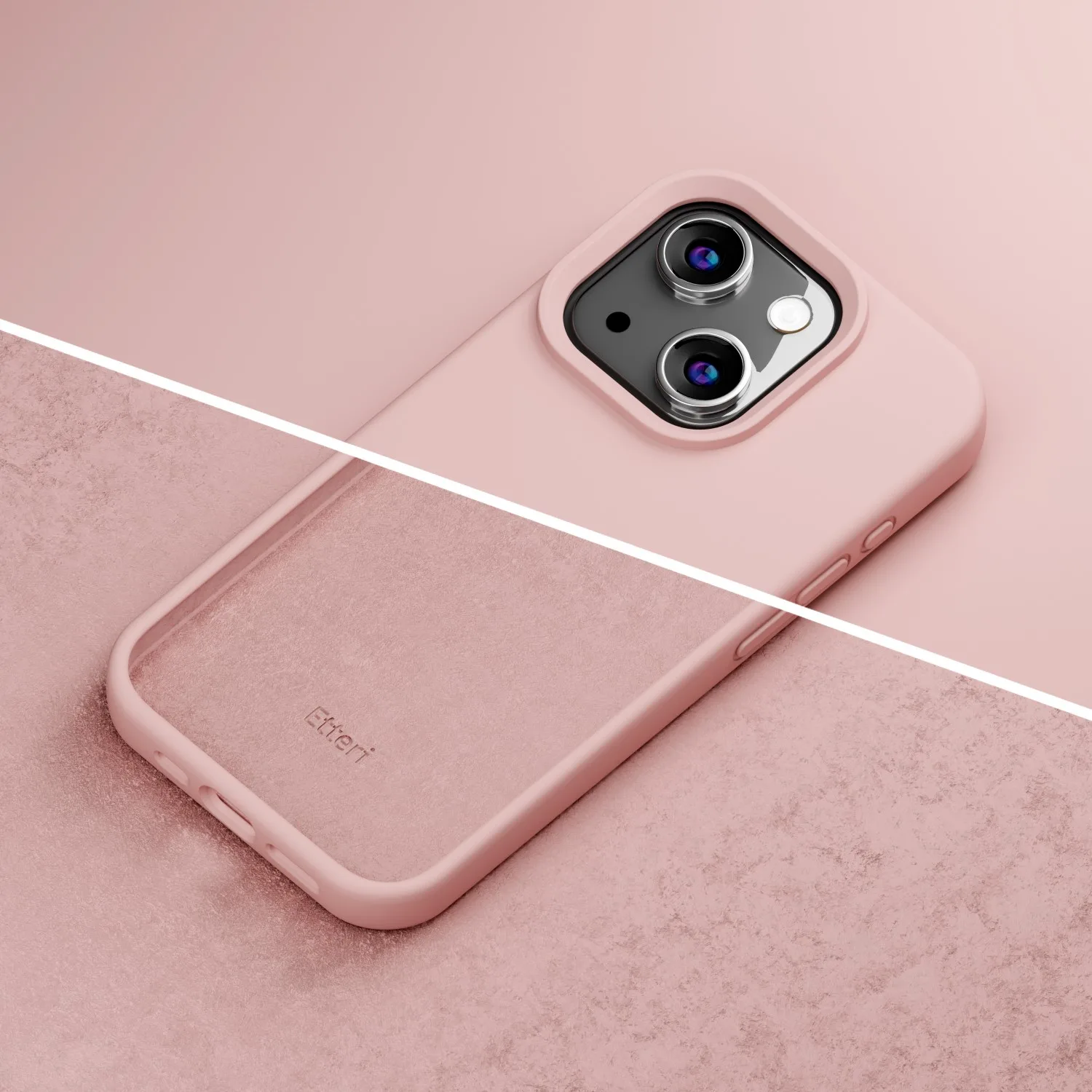 Etteri Silikonfodral för iPhone 11 ljusrosa