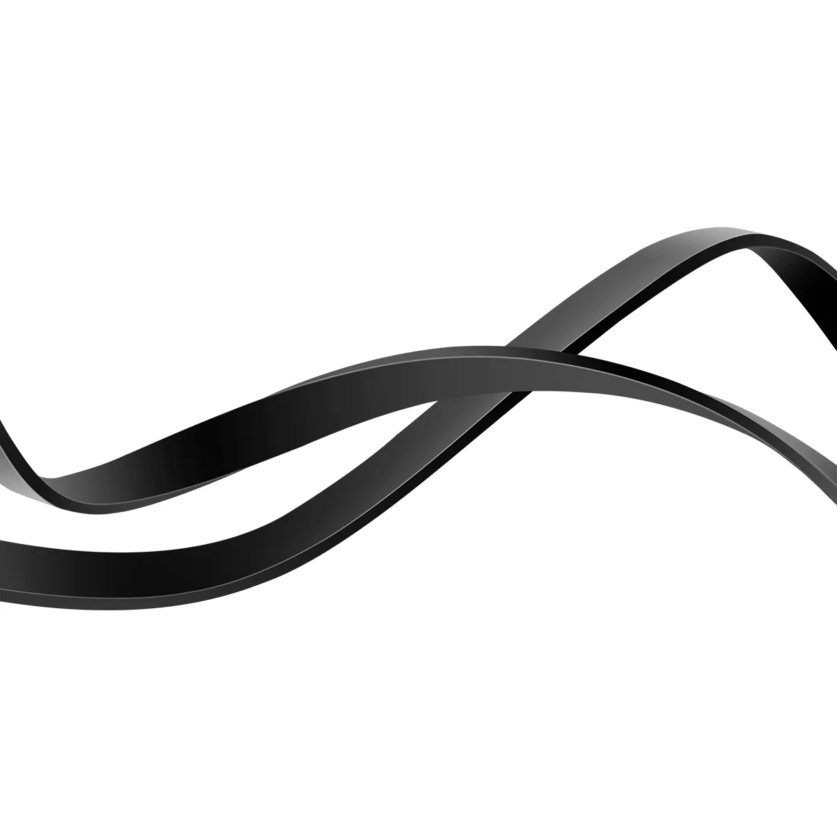 Baseus sladd Bright Mirror 2 3-i-1 USB – micro USB + Lightning + USB-C 1,1 m 100W svart upprullningsbar