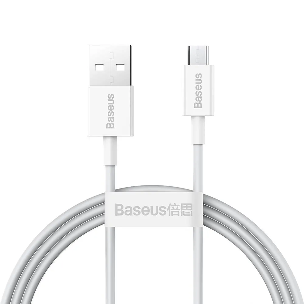 Baseus-kabel Superior USB – microUSB 1,0 m 2,0A vit