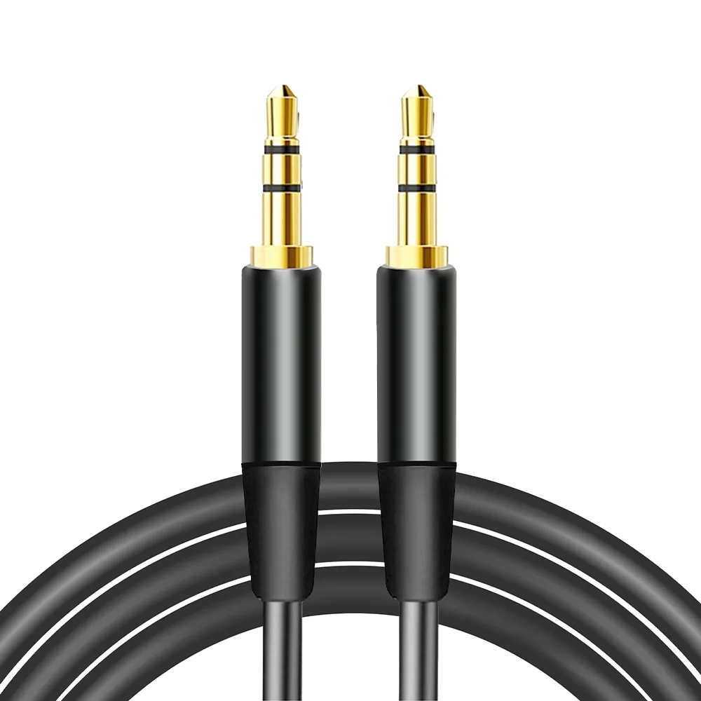 Maxlife ljudkabel 3,5 mm jack – 3,5 mm jack 1 meter svart