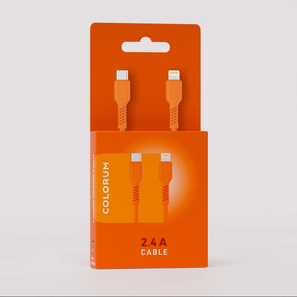 COLORUM sladd USB-C till Lightning 1,8 m 2,4A CK12-CL-10 xOrange
