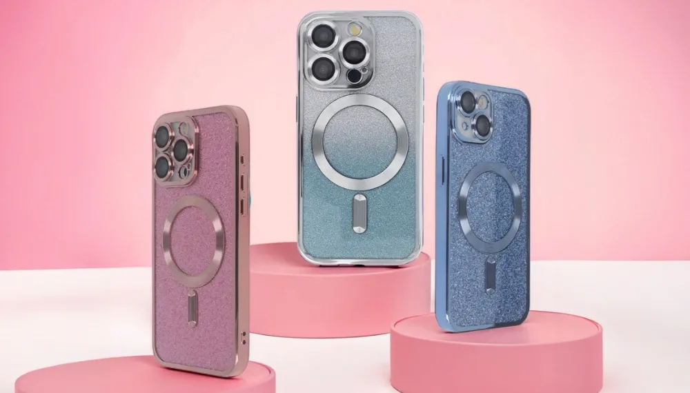 SparkleFlex Mag-fodral för iPhone 11 i blått
