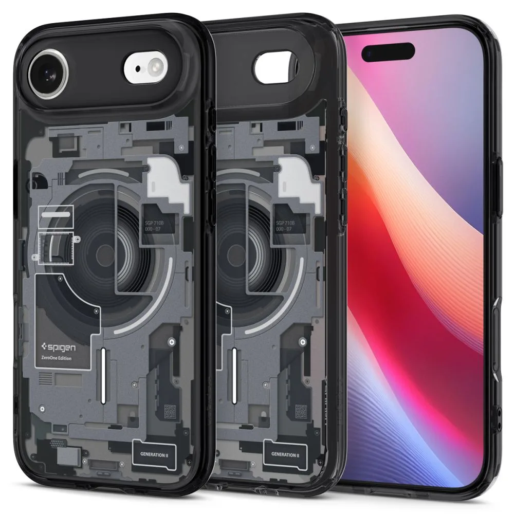 Spigen Ultra Hybrid Mag Magsafe case for iPhone 17 Air Zero One Black