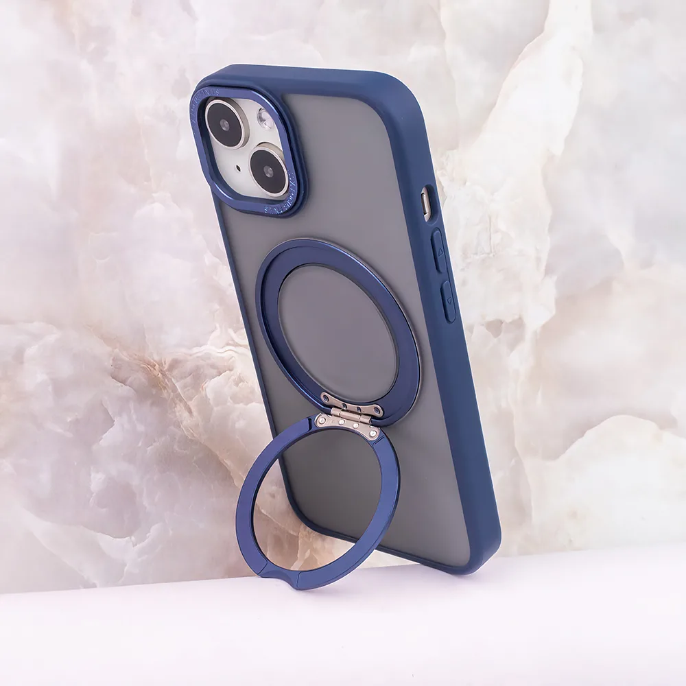 Mag Ring Rotating case for iPhone 15 Pro Max 6,7″ navy blue