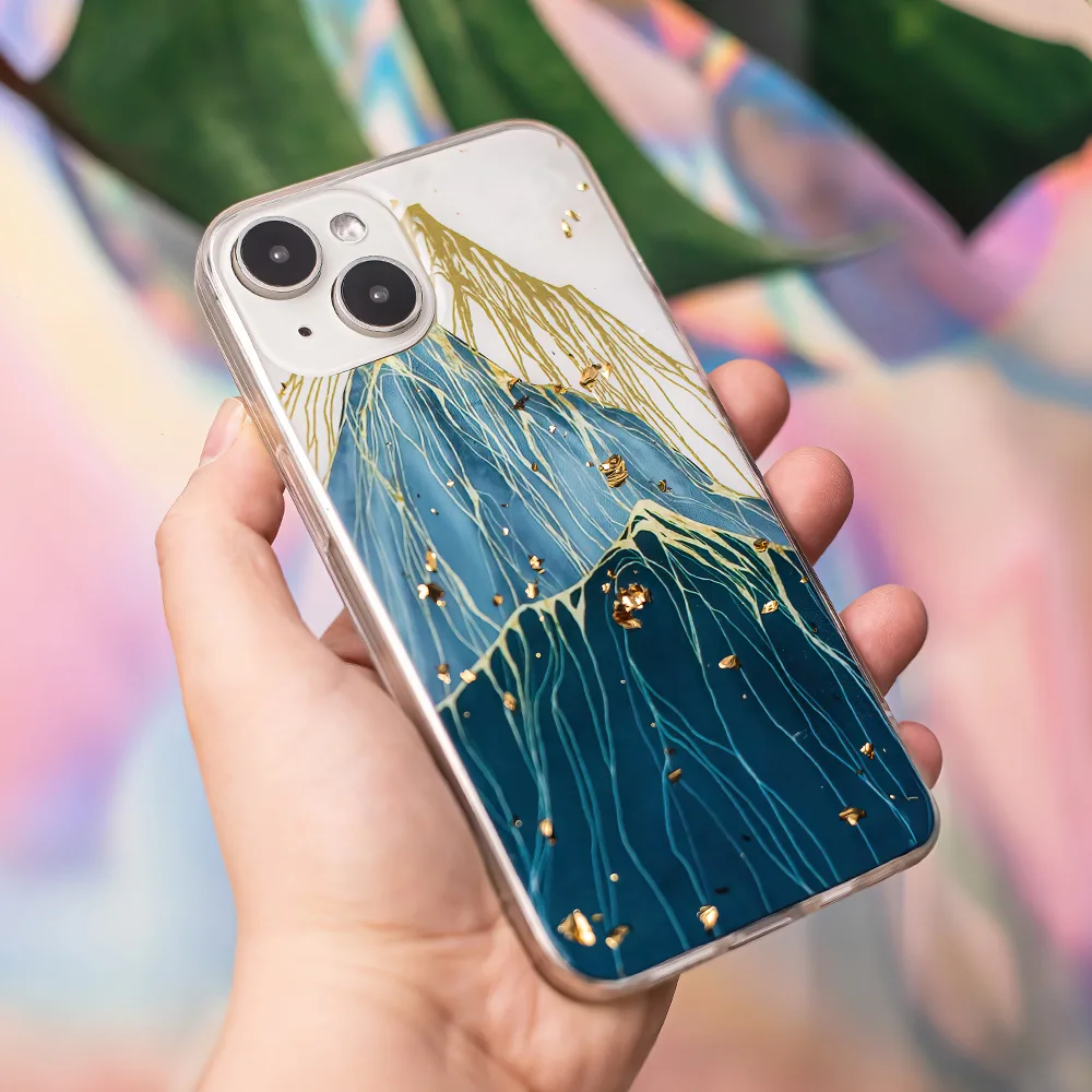 Guld Glam-fodral till Samsung Galaxy A25 5G (global) mountain