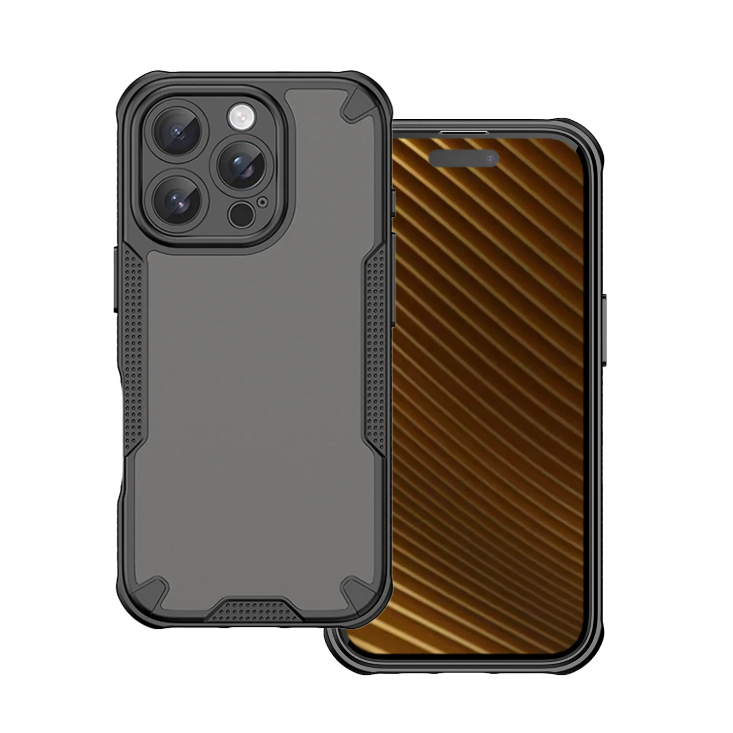 Defender Matt case for iPhone 16 6,1" black