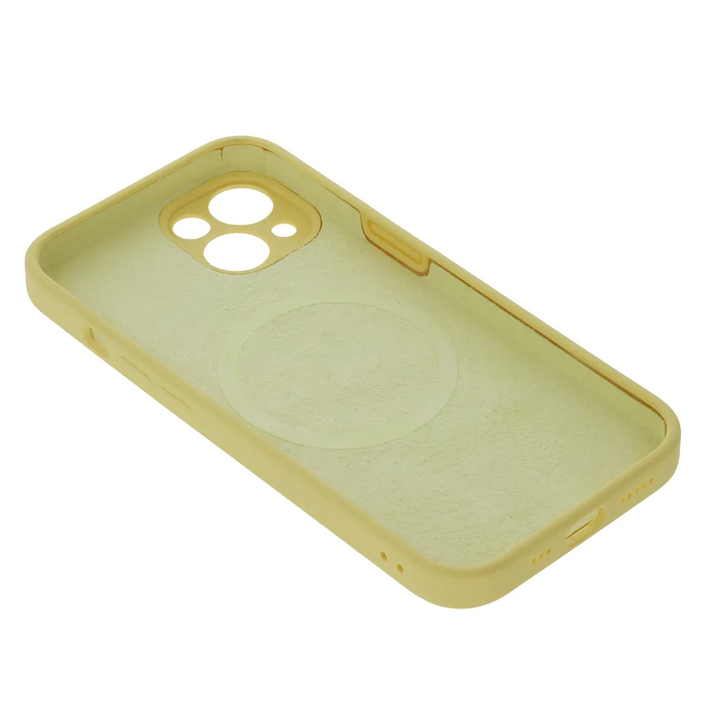 Mag Invisible fodral för iPhone 13 6,1″ pastellgult