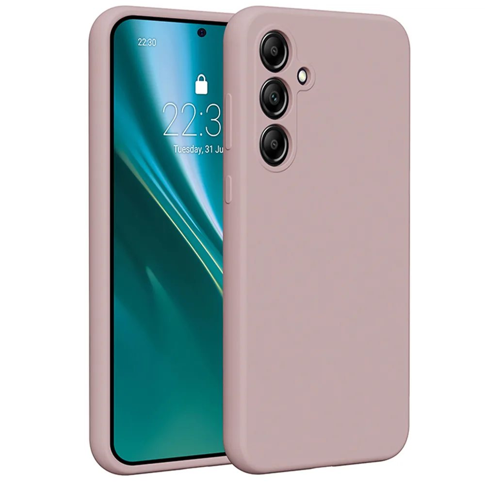 Etteri Silikonfodral för Samsung Galaxy A35 5G ljusrosa