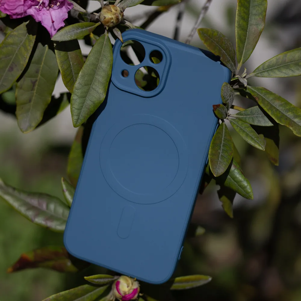 Enkel Color Mag-fodral för iPhone 16 Plus 6,7″ i marinblå