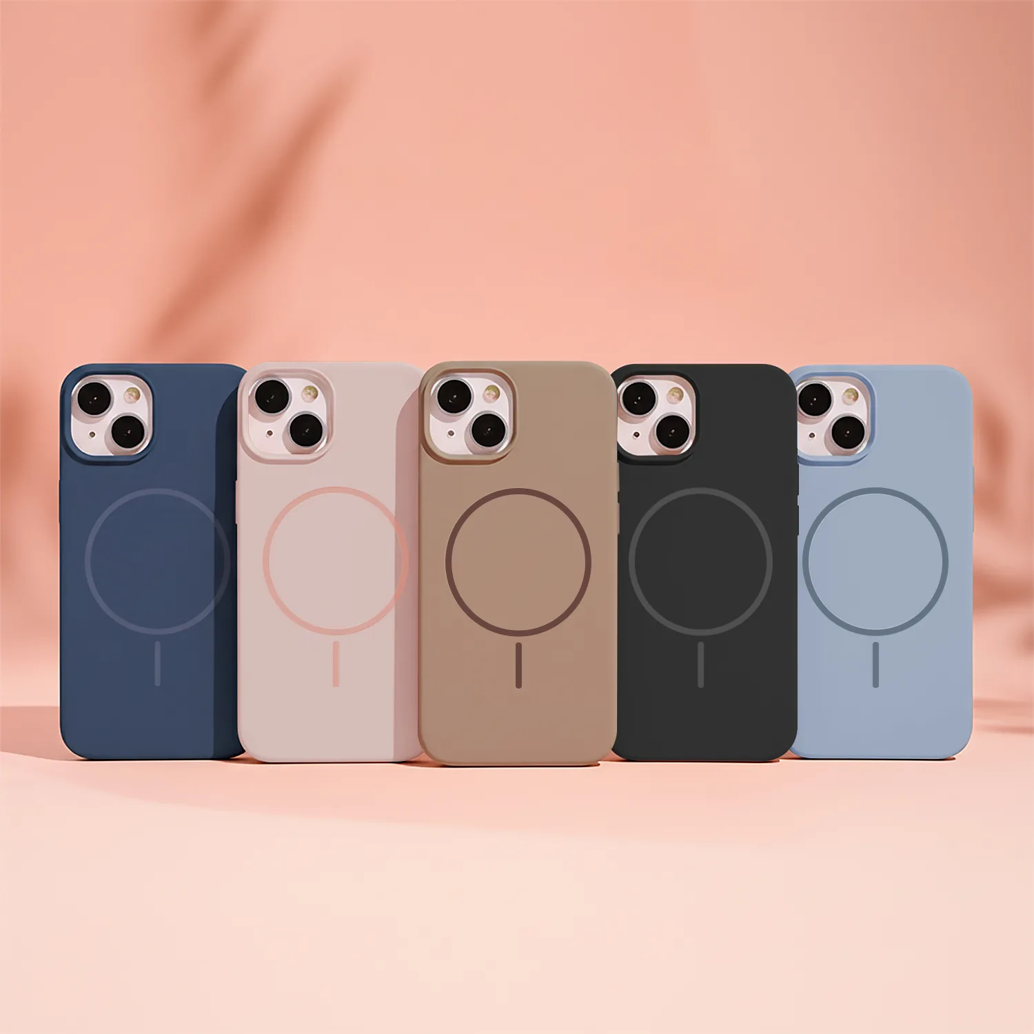 Silicone Thin Mag case for iPhone 12 / 12 Pro 6,1″ black