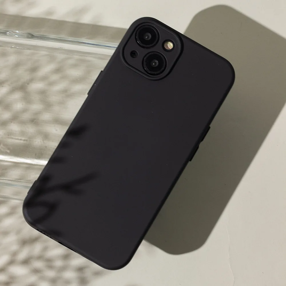 Silicon Box case for iPhone 16 6,1″ black