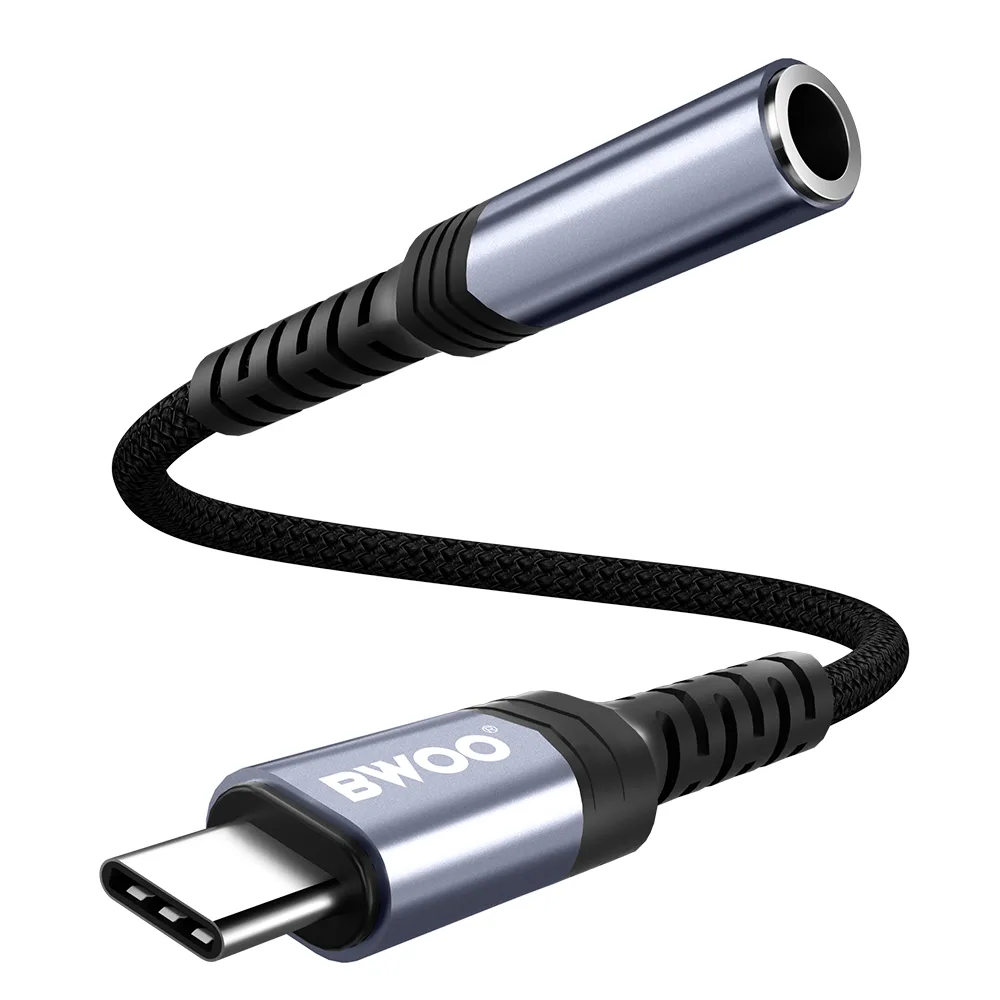 BWOO Adapter AUX 3.5mm – USB-C Black BZ47