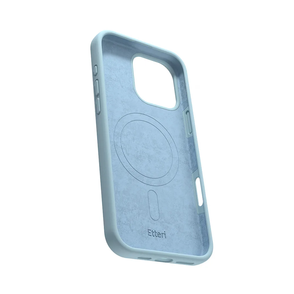 Etteri Silicone Mag-fodral för iPhone 16 Pro Max 6,9″ ljusblå