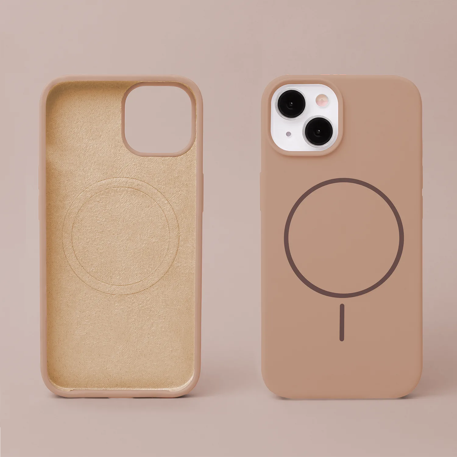 Silicone Thin Mag case for iPhone 17 Pro 6,3″ brown