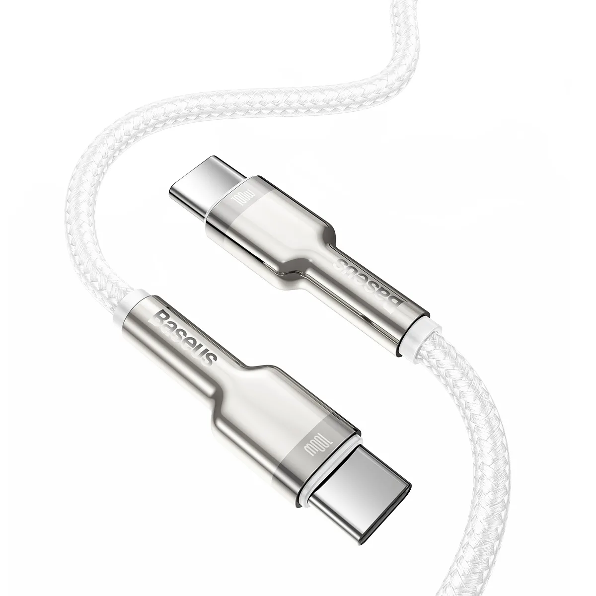 Baseus cable Cafule Metal PD USB-C – USB-C 1,0 m white 100W