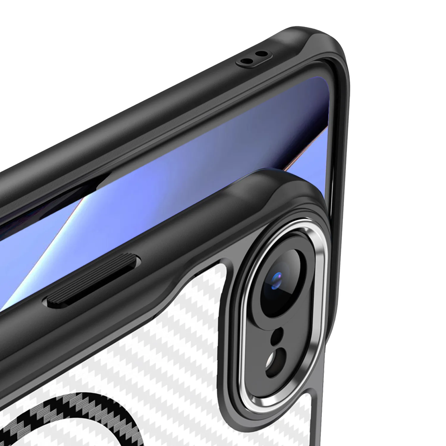 Defender Carbon Mag case for iPhone 16e black