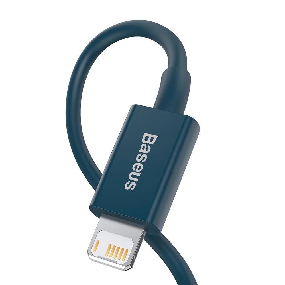 Baseus cable Superior USB – Lightning 1,0 m 2,4A blue