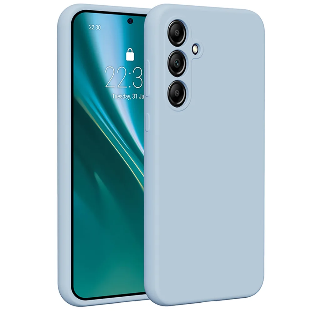 Etteri Silikonfodral för Samsung Galaxy A35 5G ljusblå