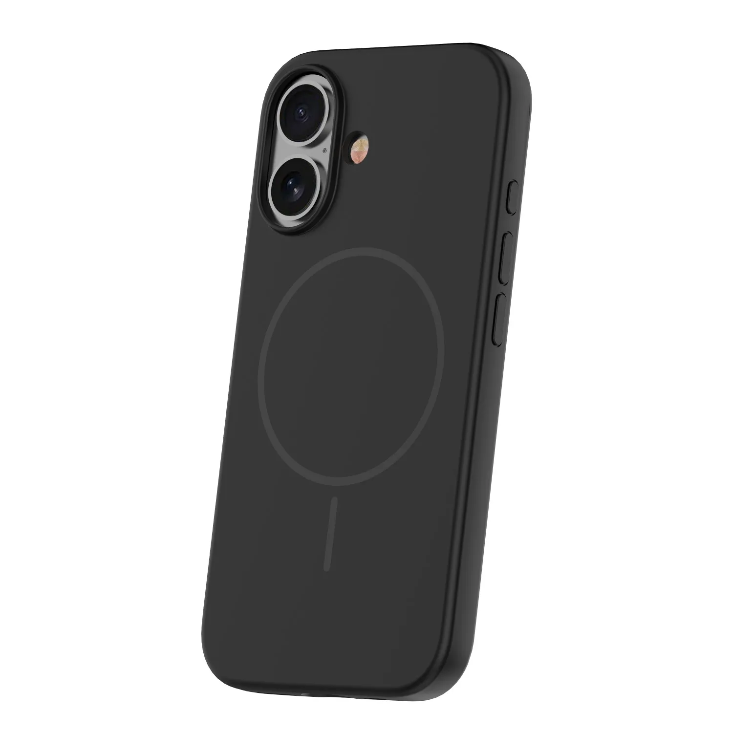 Tunt silikonfodral i svart för iPhone 16 (6,1 tum)