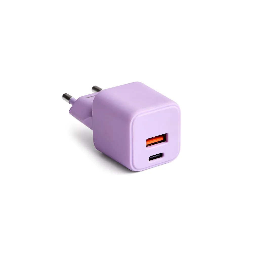 COLORUM väggladdare USB-A + USB-C PD 30W CLS30-AC-09 xLavenda