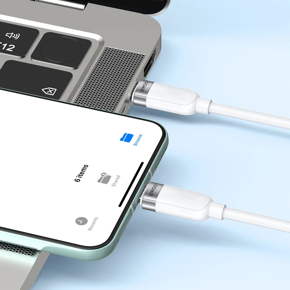 BWOO 65W cable USB-C – USB-C 1m white