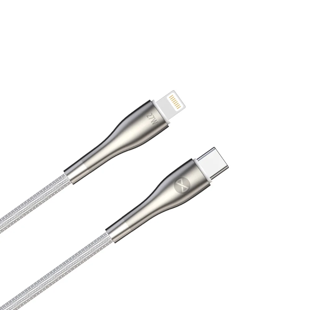 Forever Sleek cable USB-C – Lightning 1,0 m 27W white