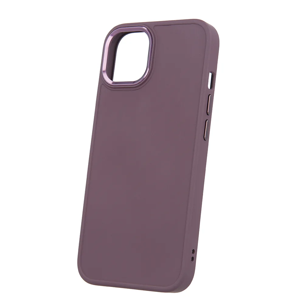 Satinfodral för iPhone 15 Pro Max 6,7" vinröd