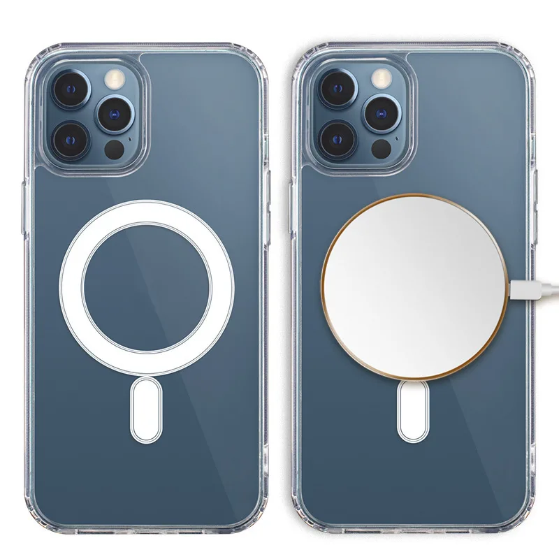 Anti Shock 1,5 mm Mag case for iPhone 15 6,1″ transparent big hole