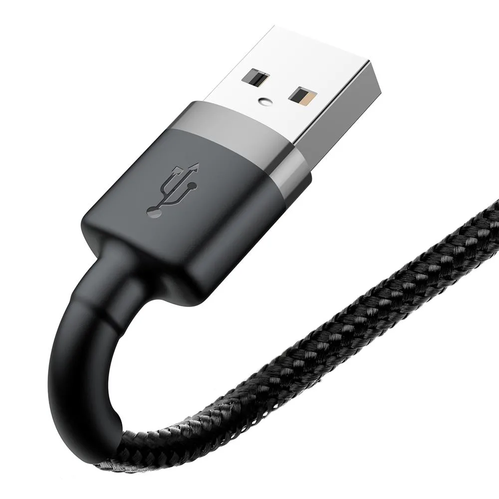 Baseus cable Cafule USB – Lightning 0,5 m 2,4A grey-black