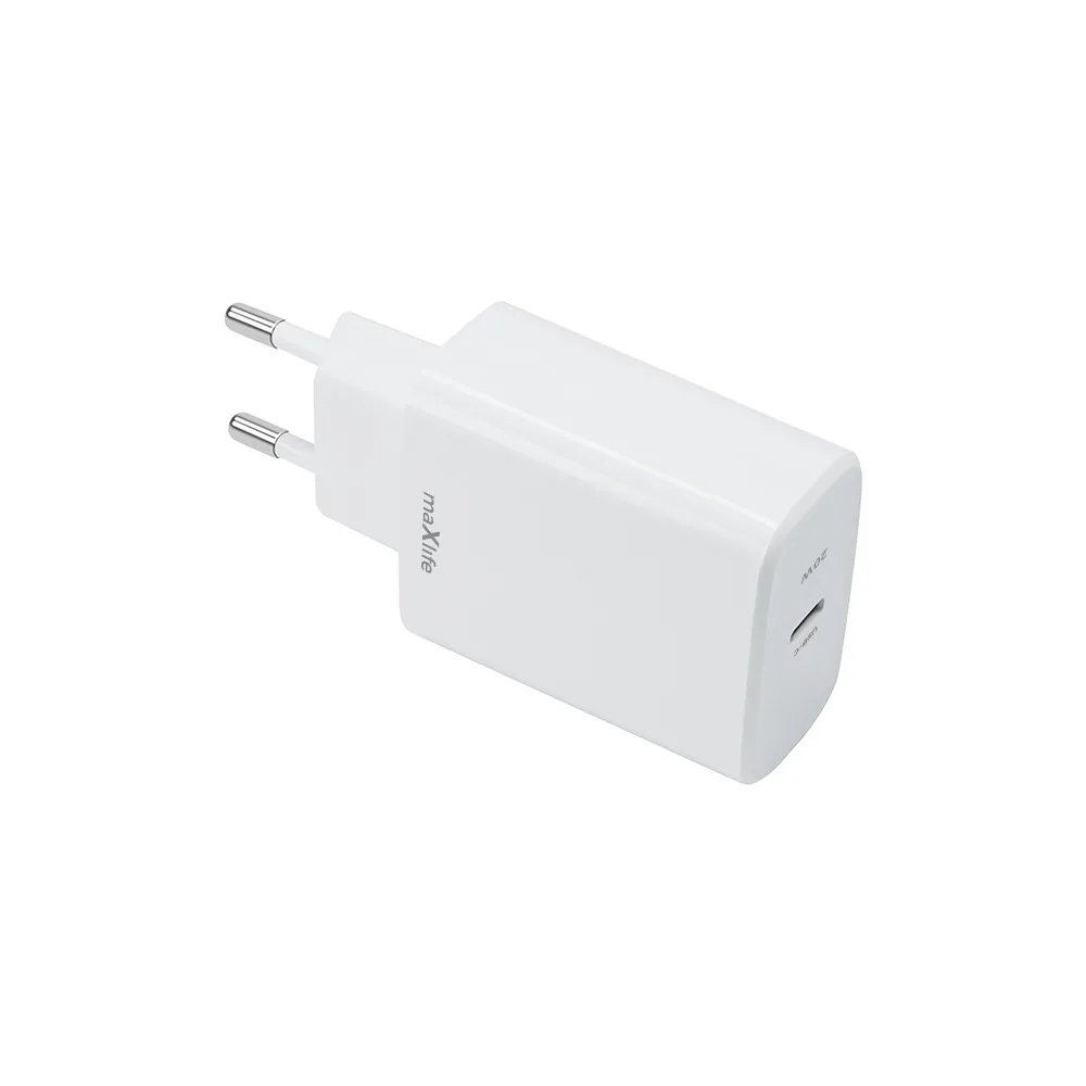 Maxlife MXTC-10-20C PD QC-laddare 1x USB-C 20W vit