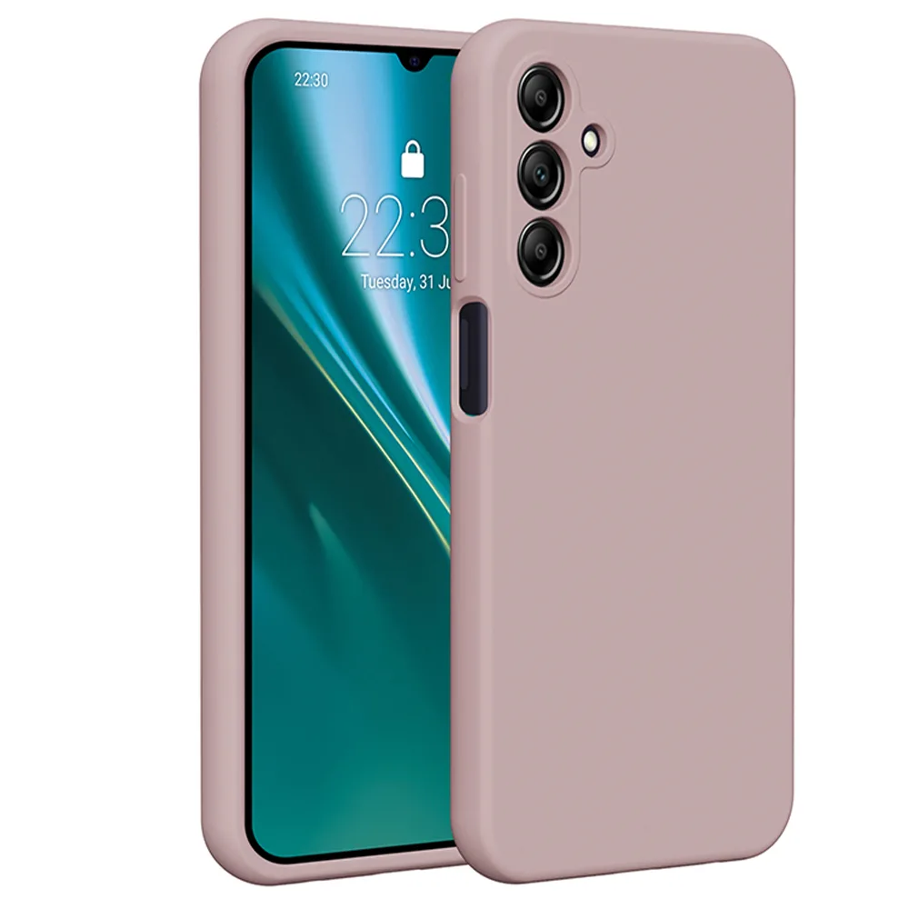Etteri Silikonfodral för Samsung Galaxy A15 4G / A15 5G ljusrosa