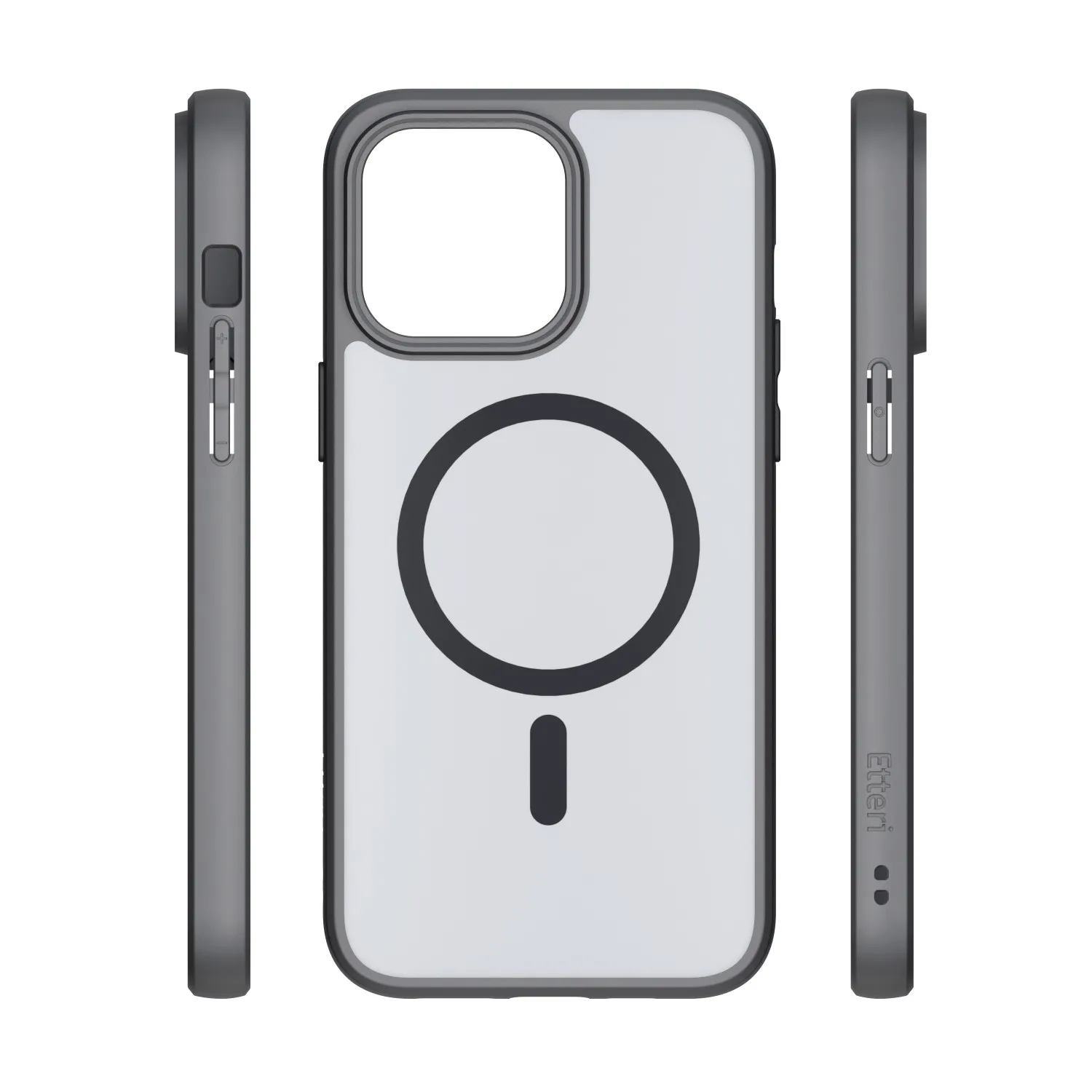 Etteri Matt Mag-fodral för iPhone 15 Pro 6,1″ svart