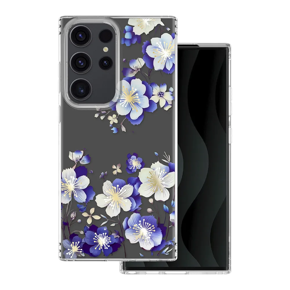 IMD-printad fodral för Samsung Galaxy S23 Ultra i blommönster