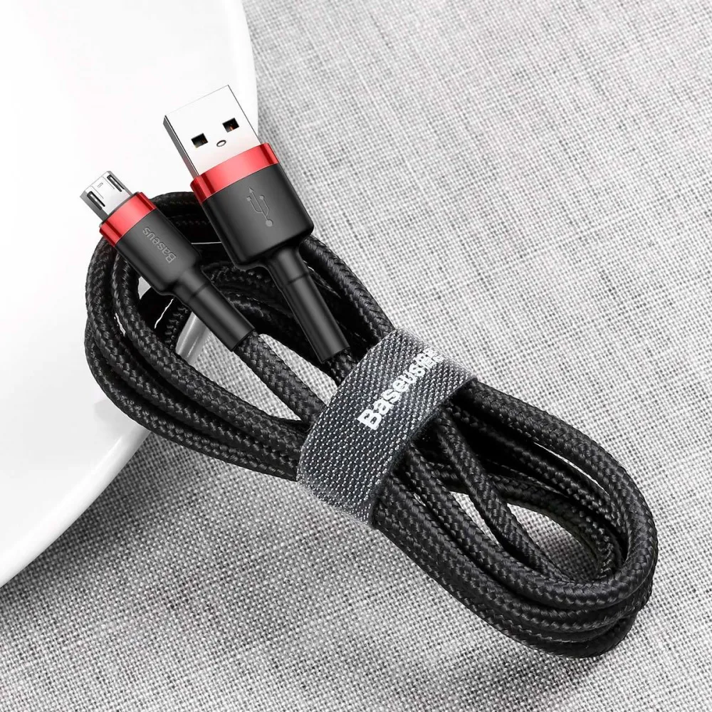 Baseus cable Cafule USB – microUSB 2,0 m 1,5A black-red
