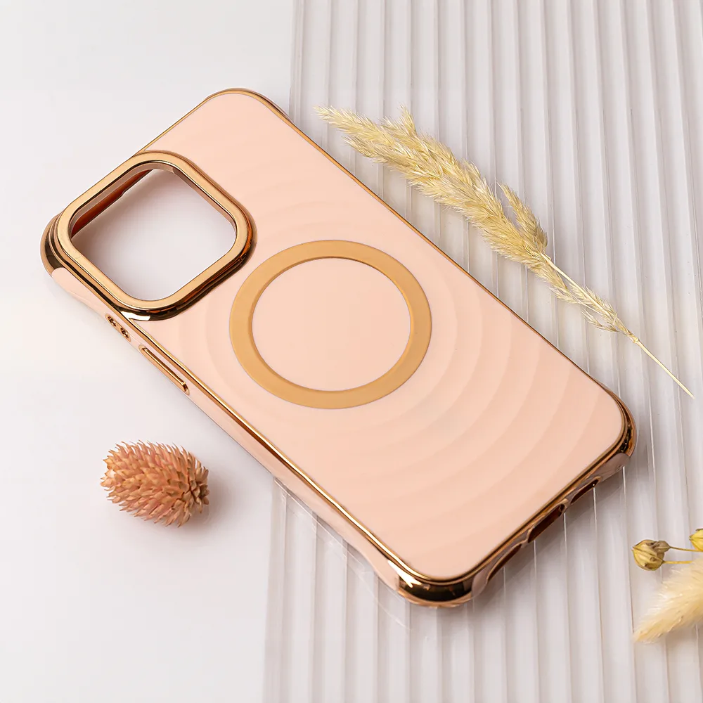 Circle Glam Mag-fodral för iPhone 13 Pro 6,1″ i rosa