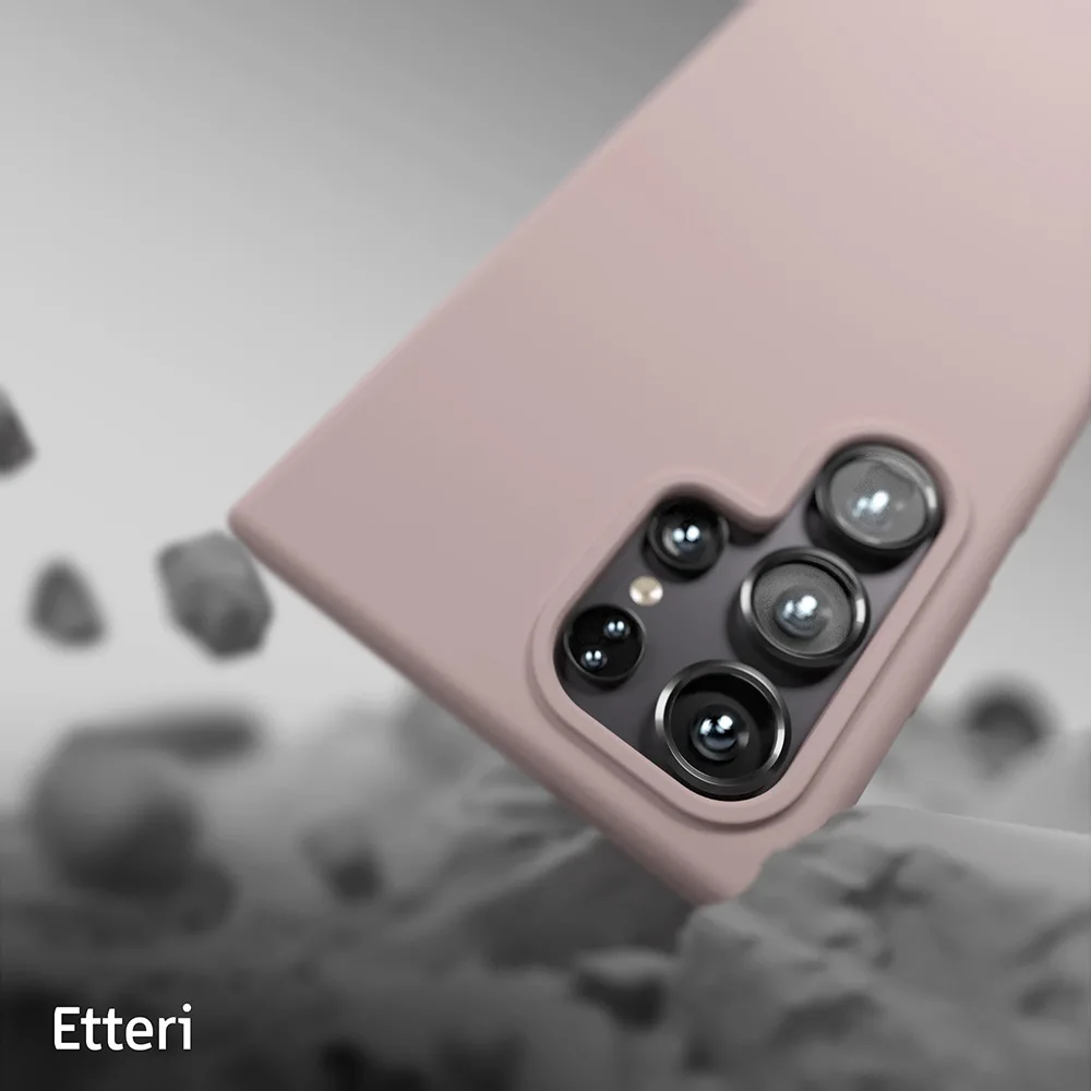 Etteri Silicone case for Samsung Galaxy S25 Ultra light pink