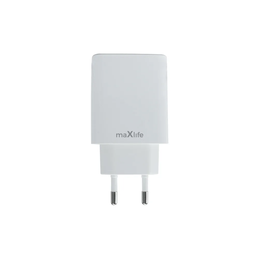 Maxlife MXTC-10-20AC PD QC charger 1x USB-C 1x USB 20W white